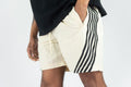 REBEL MINDS "CREAM STRIPE" SHORTS
