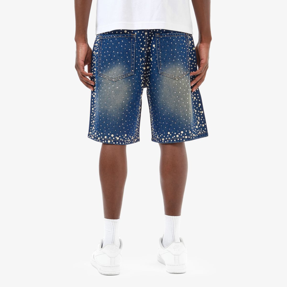 COPPER RIVET "PEARL BLUE" JORTS