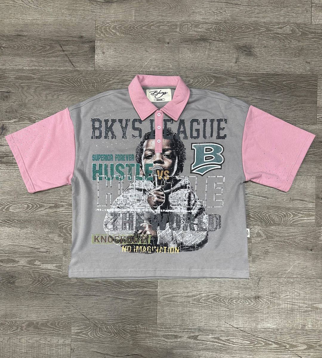 "HUSTLE BOY" POLO TEE