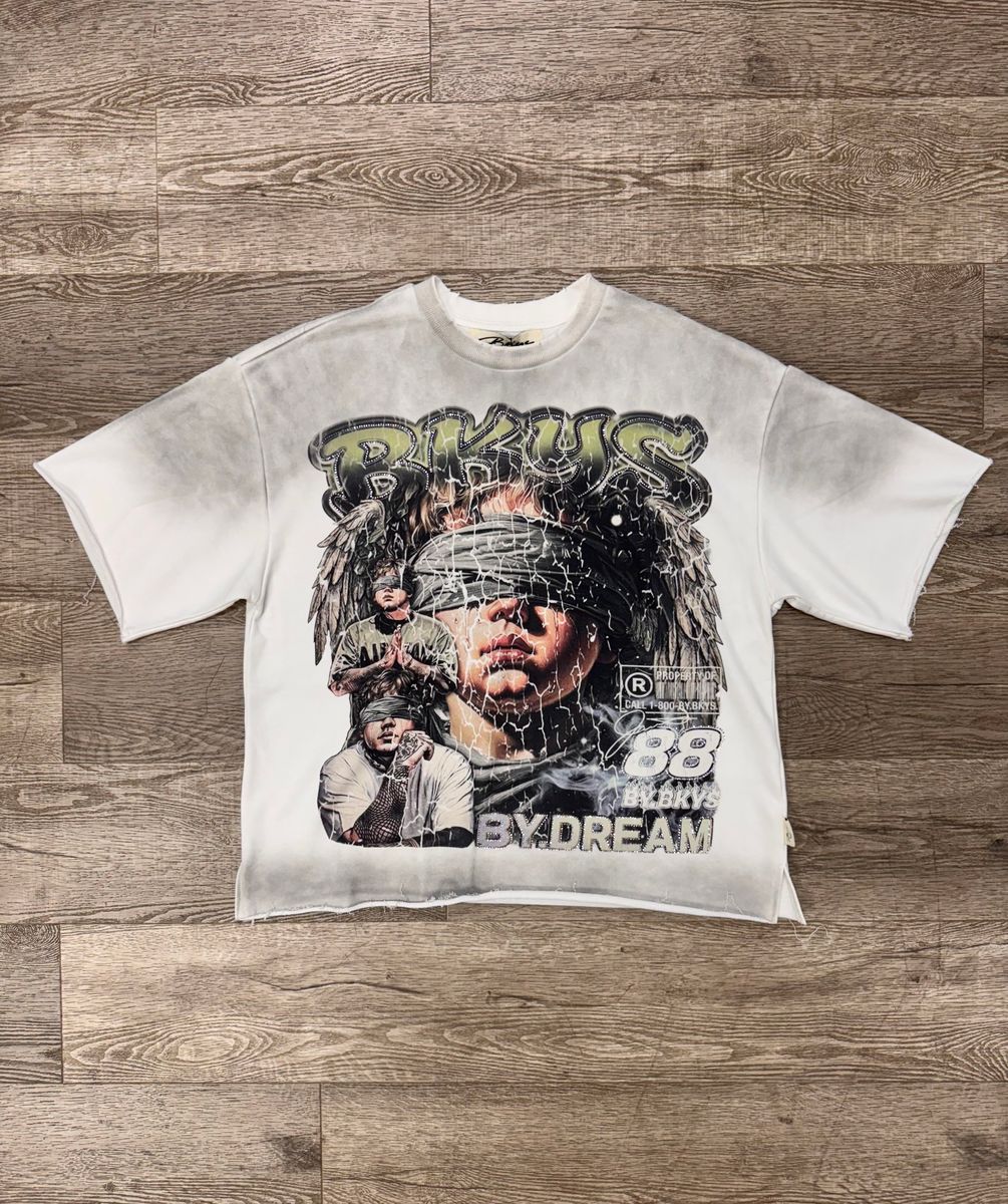 "TEEN ANGEL"  CROP TEE
