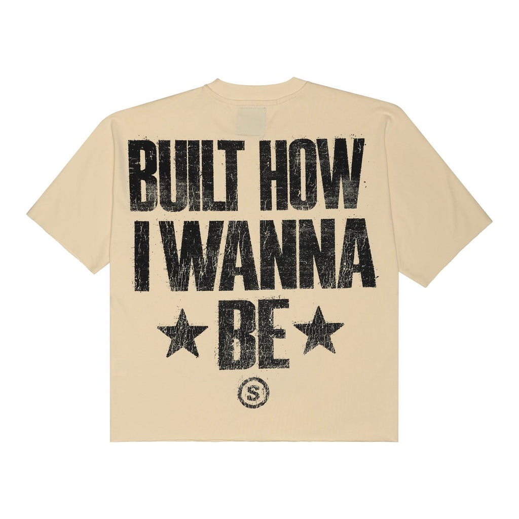 Sanity-Built To Be Different crop tee