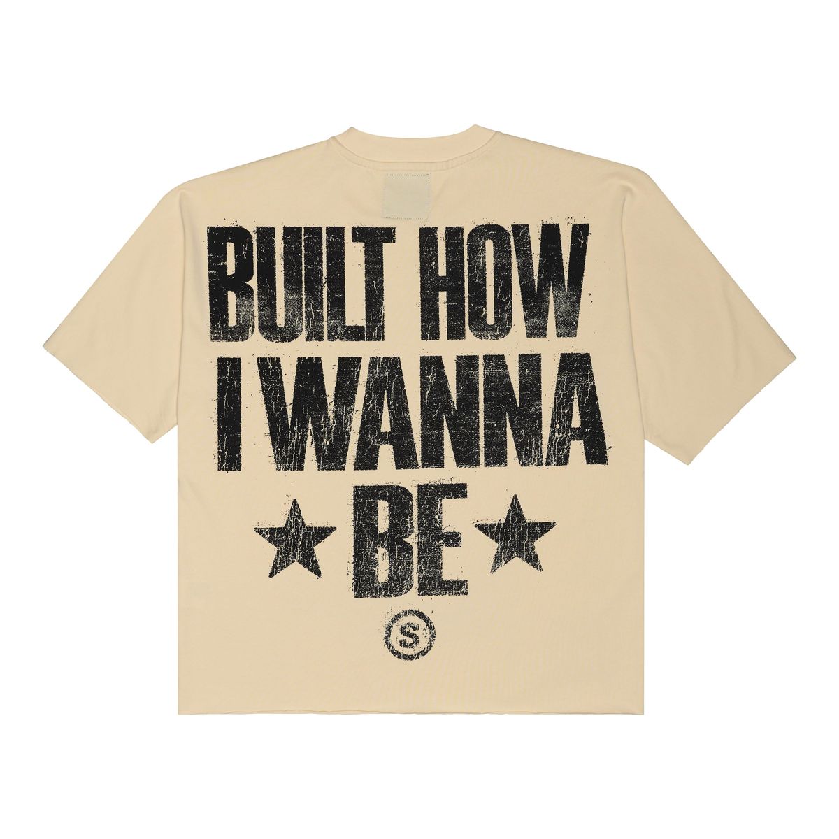 Sanity-Built To Be Different crop tee