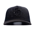 San Diego total black snapback