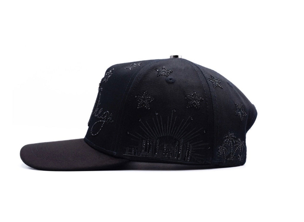 San Diego total black snapback