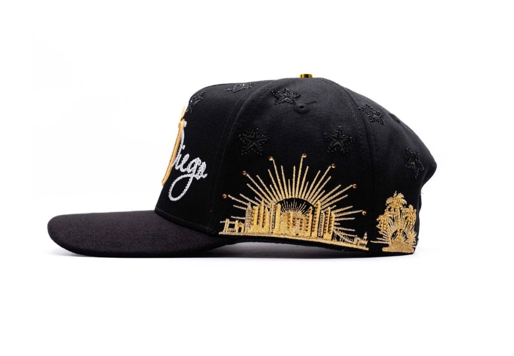 SAN DIEGO BLK/GOLD SNAPBACK
