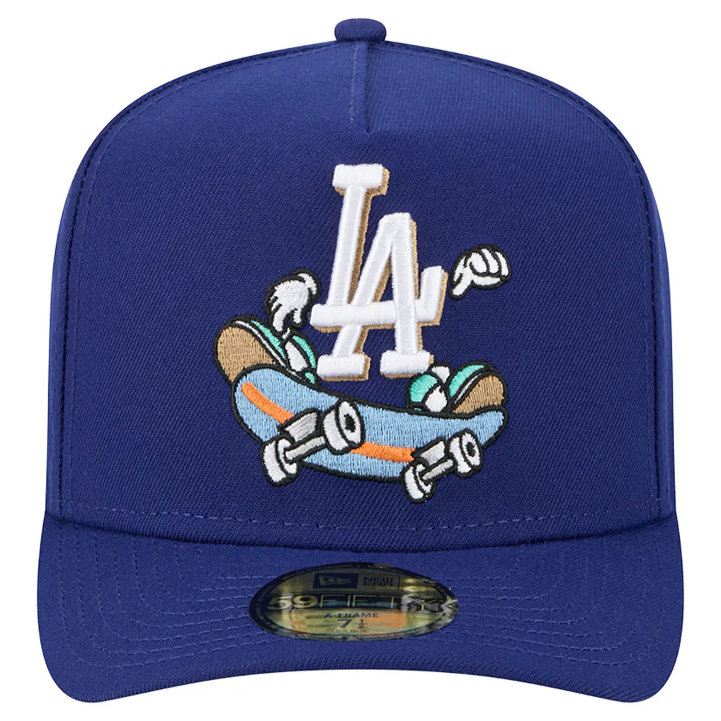 LA Dodgers New Era Cartoon A-Frame 59FIFTY Snapback