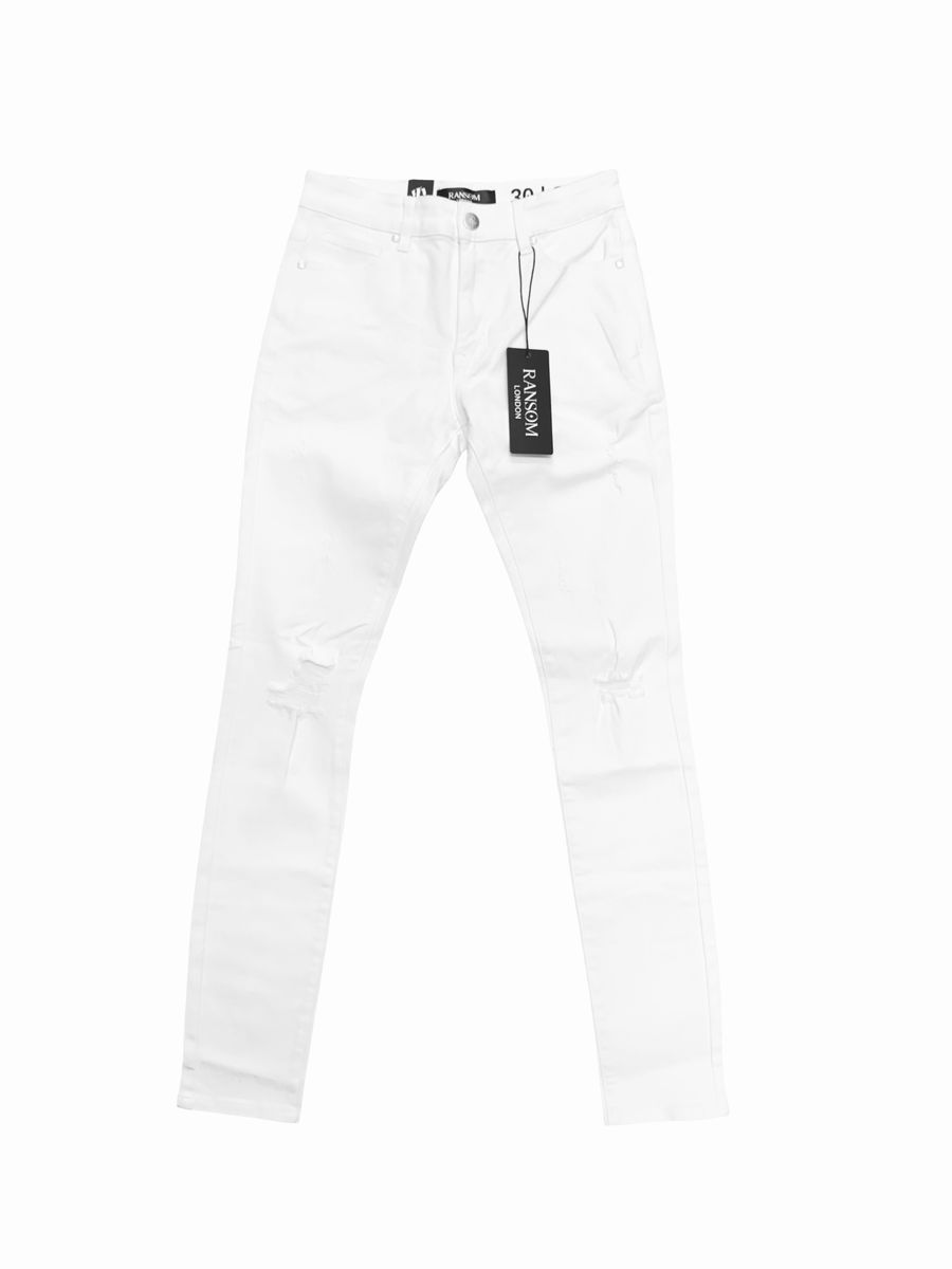 Ransom London PURE WHITE Denim
