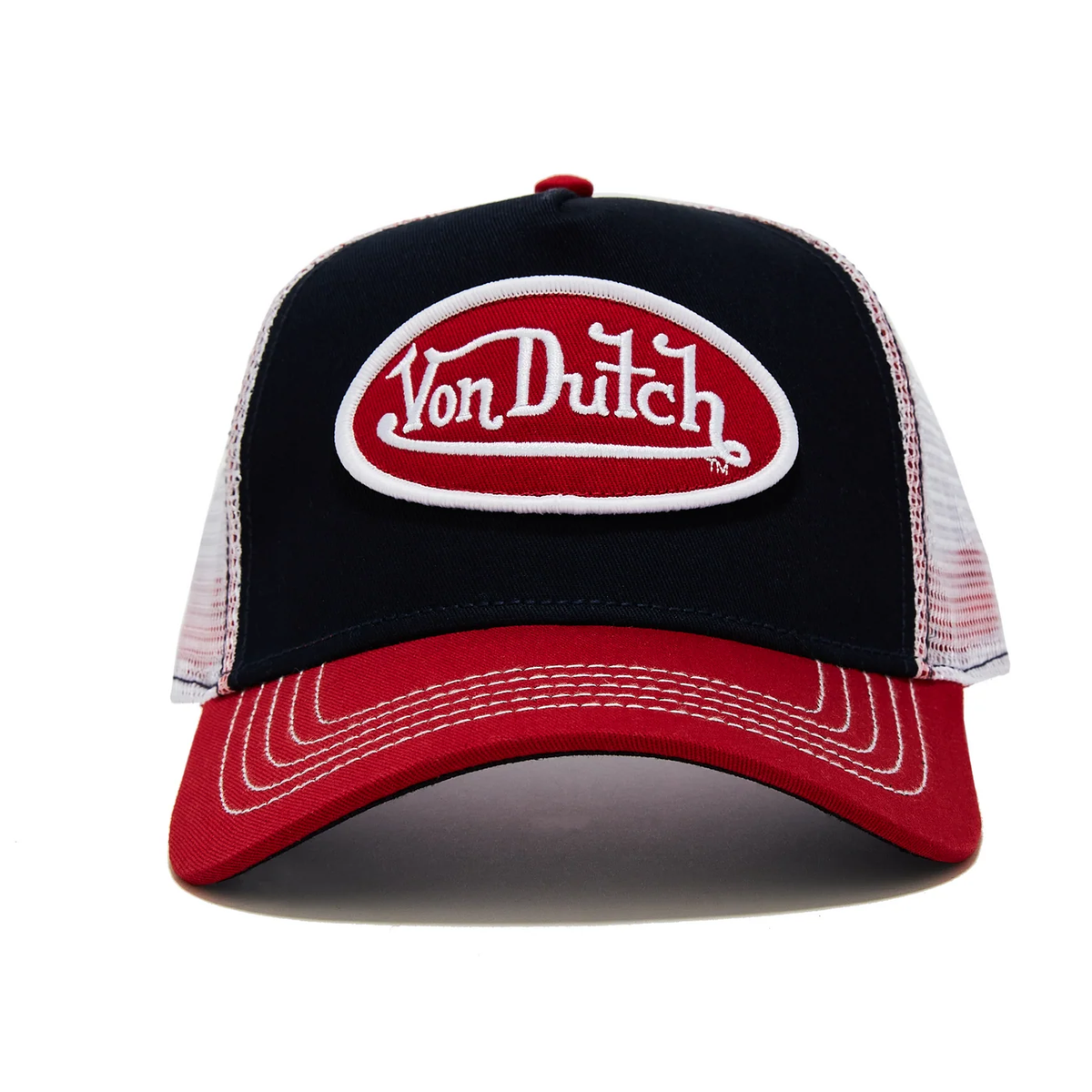 VON DUTCH "NAVY WITH RED" TRUCKER HAT