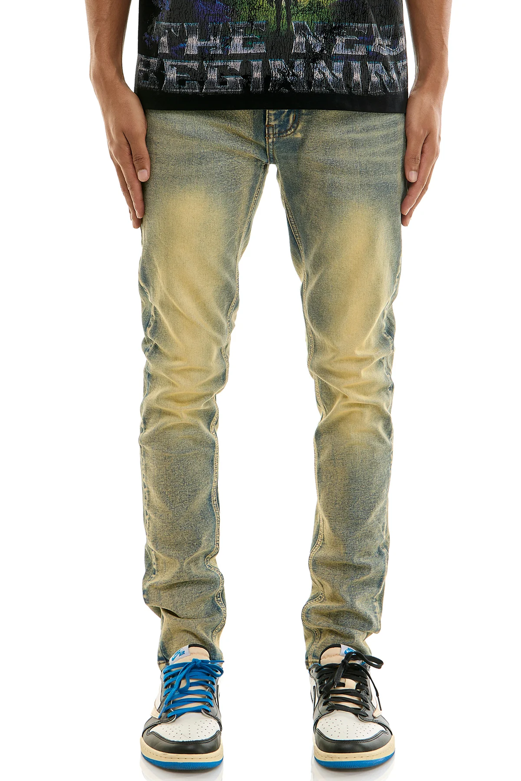 KDNK Everyday Skinny vintage blue denim