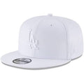 Los Angeles Dodgers White on White 9Fifty Snapback