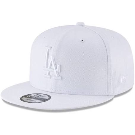Los Angeles Dodgers White on White 9Fifty Snapback