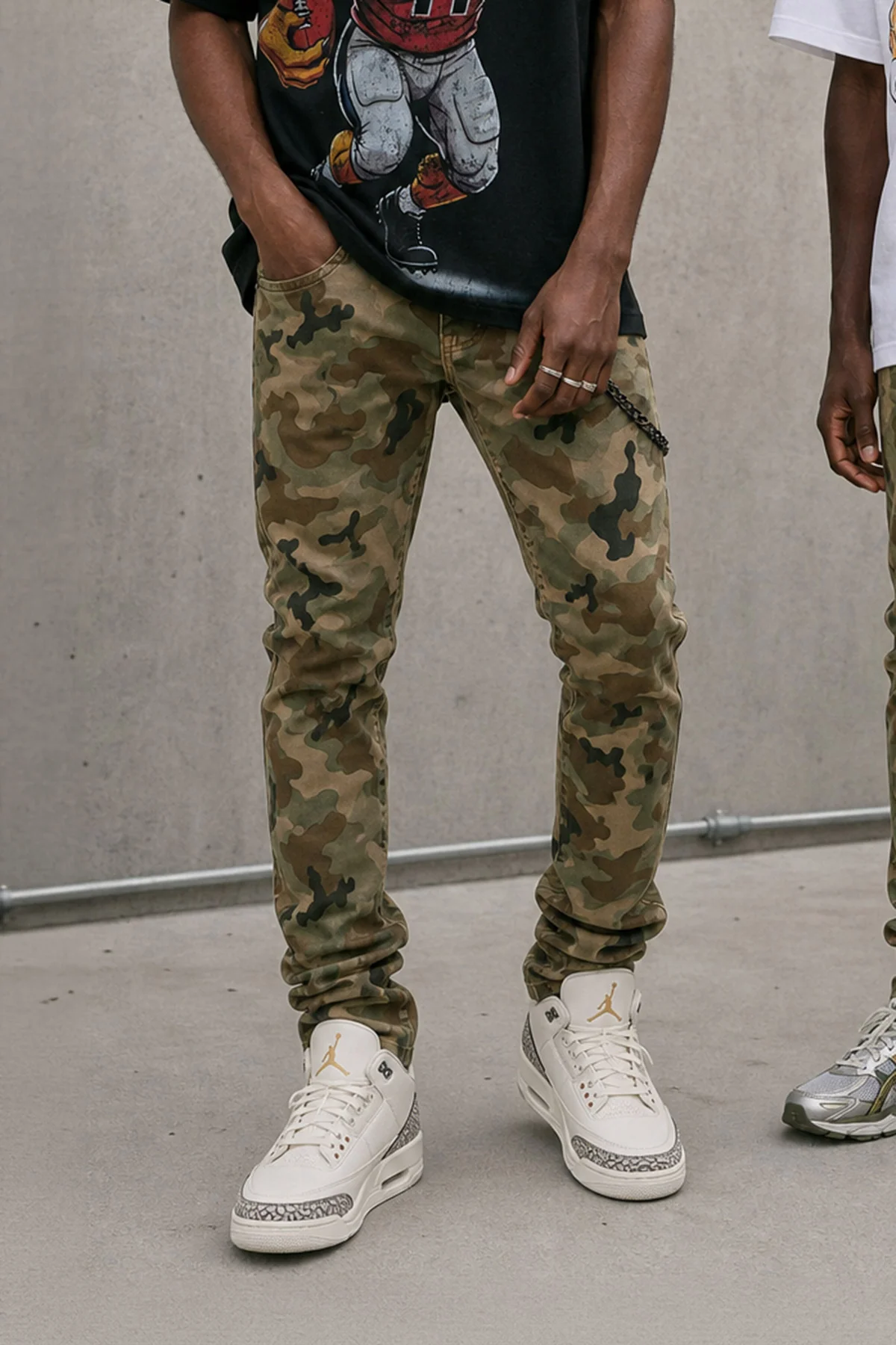 KDNK CAMO SKINNY PANTS