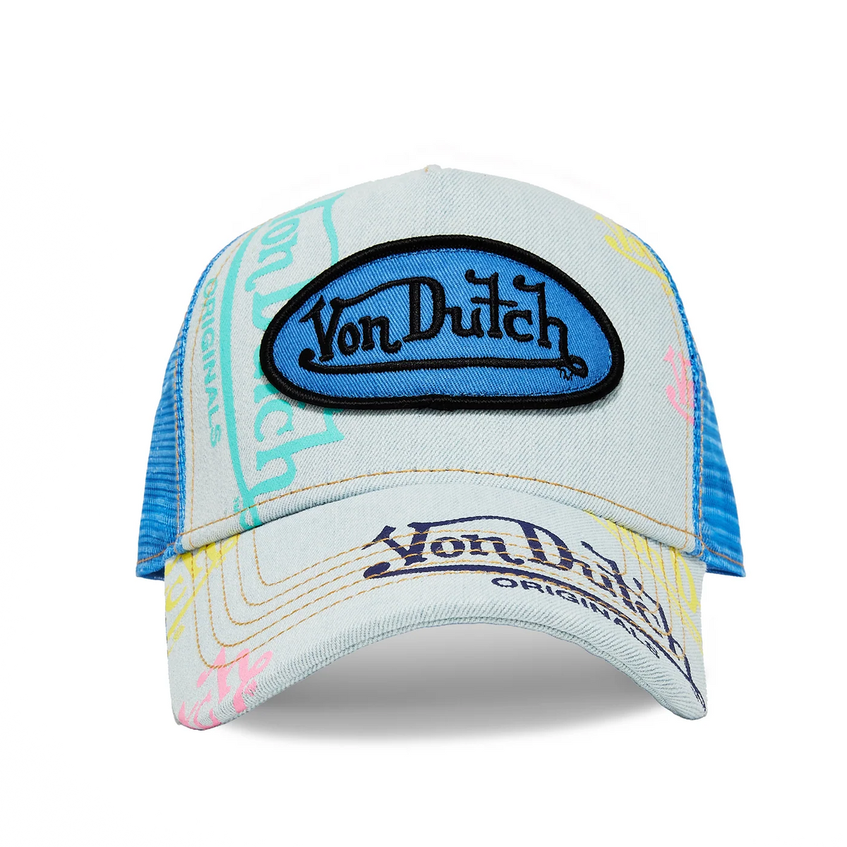 VON DUTCH LIGHT DENIM BLUE LOGO