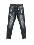 Anom YINYANG black wash denim