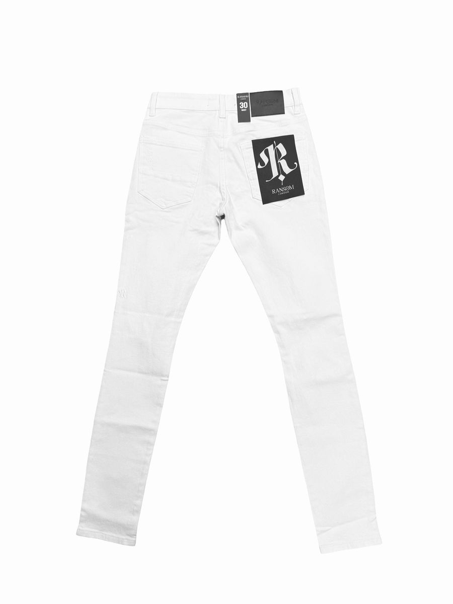 Ransom London PURE WHITE Denim