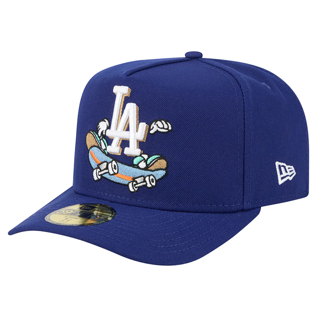 LA Dodgers New Era Cartoon A-Frame 59FIFTY Snapback