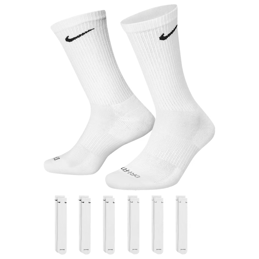 Nike Men's Everyday Plus Cushion Training Crew Socks 6 Pack