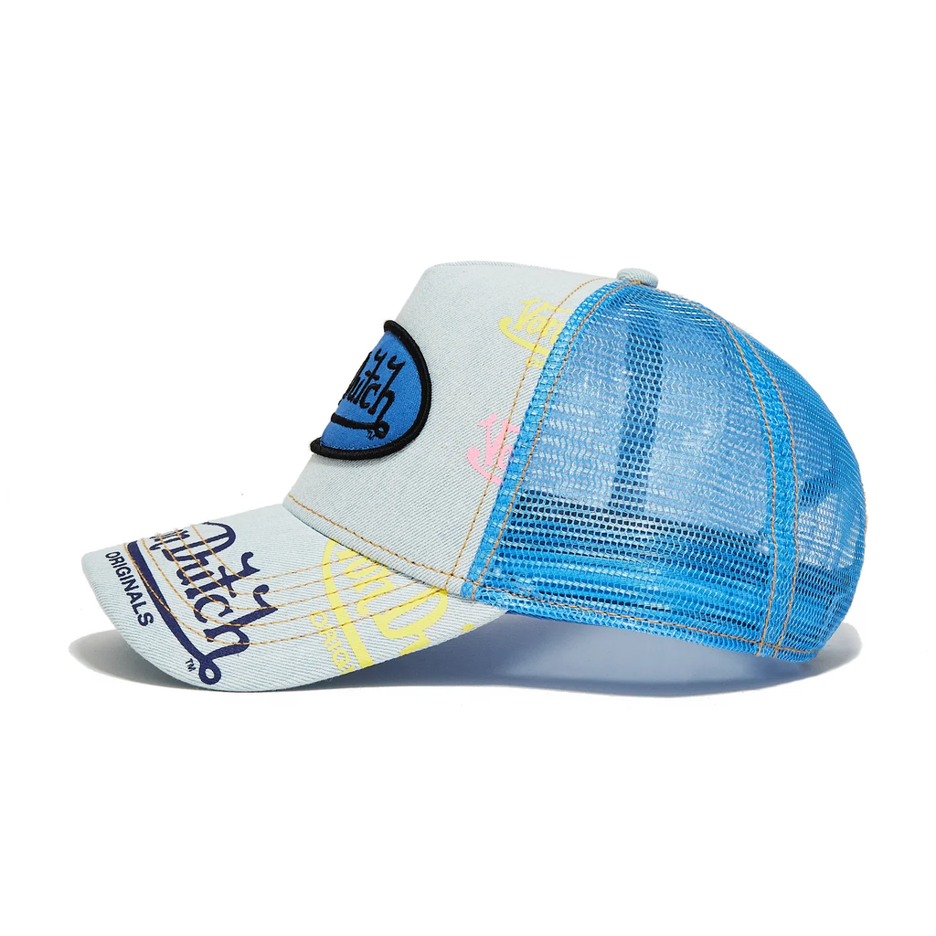 VON DUTCH LIGHT DENIM BLUE LOGO
